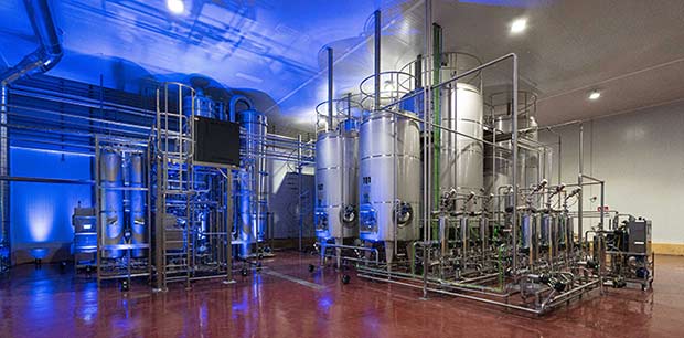 Tecnovino-Solos producción de vino NoLo, planta en Valencia interior 1