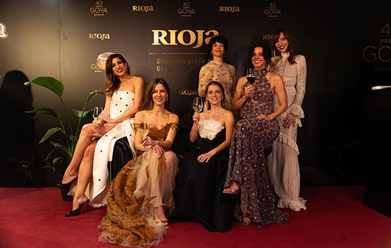 Tecnovino- Premios Goya vinos de Rioja actrices e invitadas