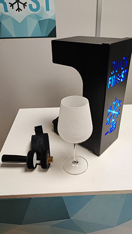 Tecnovino-escarchadoras de copas de Quick Frost: copa helada y dispositivo