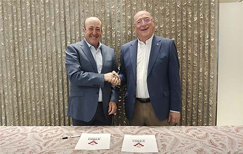 Tecnovino- i+d+i del sector del vino 2026: Oive y Ptv alianza firman acuerdo Fernando Ezquerro y Carlos Moro