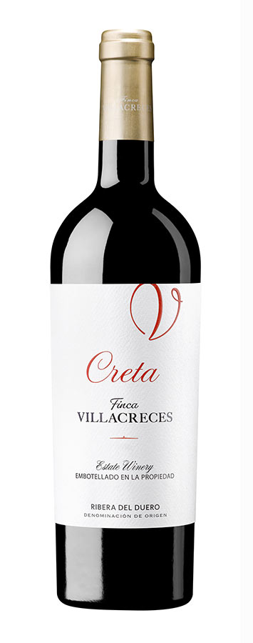 Tecnovino - Botella de vino tinto Creta 2022 de Finca Villacreces, un monovarietal 100% tinta fina con Denominación de Origen Ribera del Duero