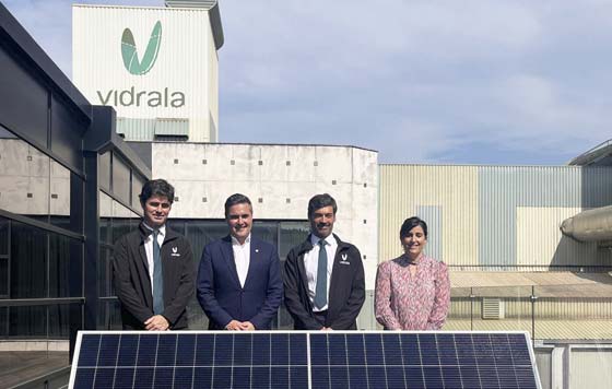 Tecnovino- planta fotovoltaica Vidrala inauguracion