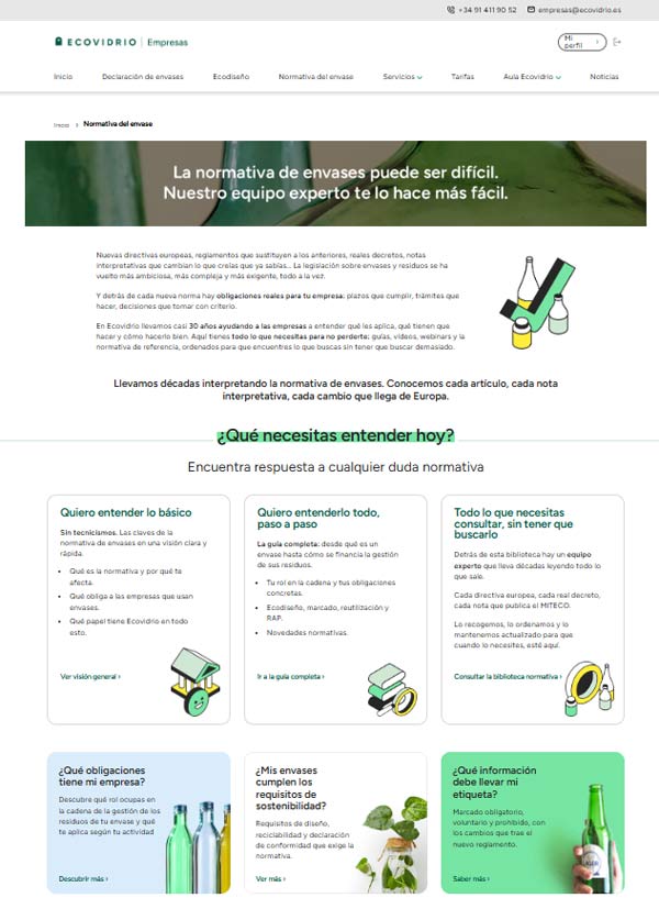 Tecnovino - Ecovidrio web de empresas normativa de envases 2